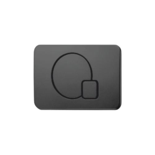 Black Q Shape Flush Plate